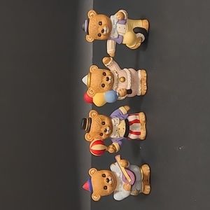 Set of 4 Homco Circus Bears